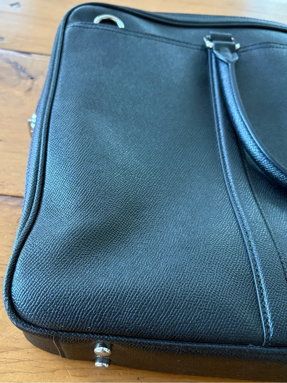 Coach black textured